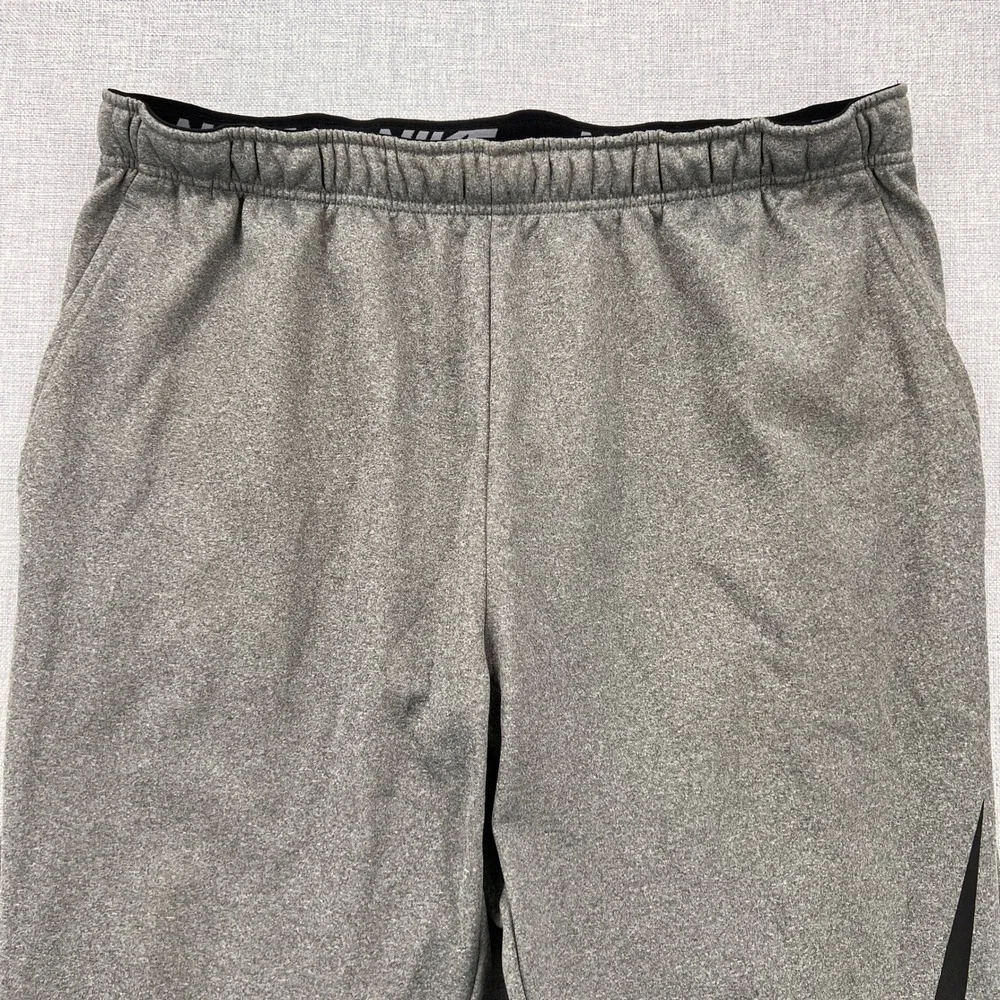 Nike‎ Therma Fit GX Swoosh Sweatpants Men XXL Gray Tapered Joggers Athleisure
